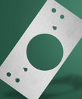 Stainless Steel Hinge Repair Plates Kit with Ten Thickened Metal Mending Brackets with Holes for Cabinets and Furniture Wardrobes