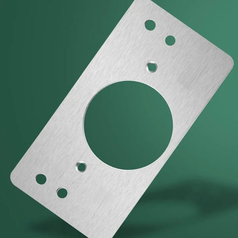 Stainless Steel Hinge Repair Plates Kit with Ten Thickened Metal Mending Brackets with Holes for Cabinets and Furniture Wardrobes