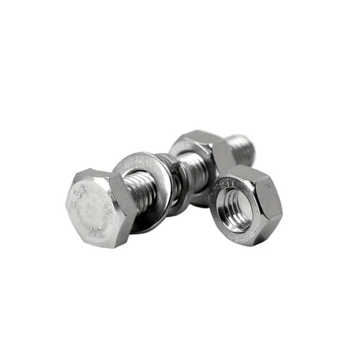 Stainless Steel Hex Bolts And Nuts Kit For M4 M5 M6 Metric Set With Heavy Duty Threads And Durable Fasteners For Home DIY Auto Repairs And Industrial Projects, stainless steel hex bolt and nut set