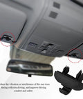 View of Two Pack Inner Sun Visor Clips Car Visor Holder Hook Makeup Mirror Bracket Replacement For OEM 8U0857562A 8E0857563A