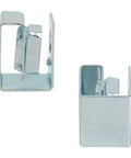 25 Piece Slide On Cage Nuts With Sleek U Shape Build And Zinc Plated M5 Thread For Hassle Free Server Rack Mounting. Two angle views.