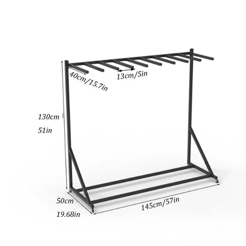Hella Sturdy Rolling Life Vest Holder And Pfd Storage Rack Featuring Swivel Casters For Effortless Beach And Poolside Gear Drying Sweet Setup Mobile Organizer Rack dimensions side view.
