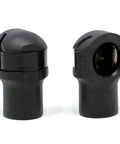 Heavy Duty Kickass Gas Strut End Fittings For 10Mm Ball Stud With Reinforced Metal C Clip ABS plastic, side view, durable design for RVs.