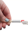 Hand holding Gas Range Oven Igniter Replacement Model Specific with 10-inch lead wire and connector