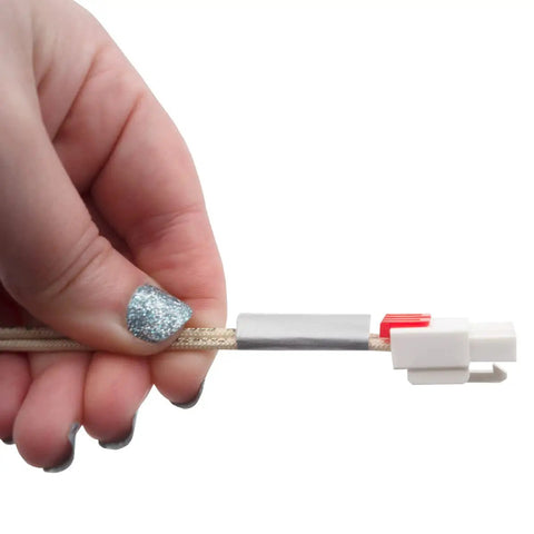 Hand holding Gas Range Oven Igniter Replacement Model Specific with 10-inch lead wire and connector