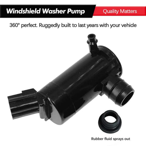 Windshield Washer Pump With Grommet Replacement Fits Ford Escape Focus F150 F350 Mustang Ranger Taurus Mazda Mercury