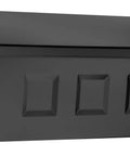 Wayland Wall Mounted Mailbox For Outside Weatherproof Rust Resistant Galvanized Steel Black With Powder Coated Finish