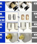 Comparison of Dual Half Inch NPT Air Filter Regulator Lubricator All In One With Gauge 0 To 150 PSI features against competing materials
