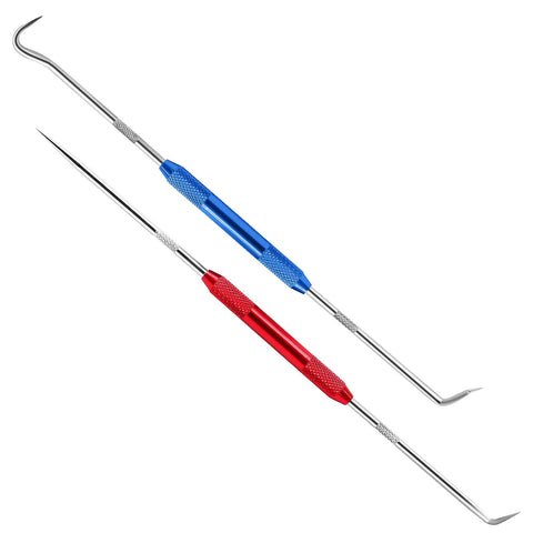Precision Double Pointed Scriber Tool Two Piece Set, Heavy Duty Stainless Steel Layout Marker for precise etching.
