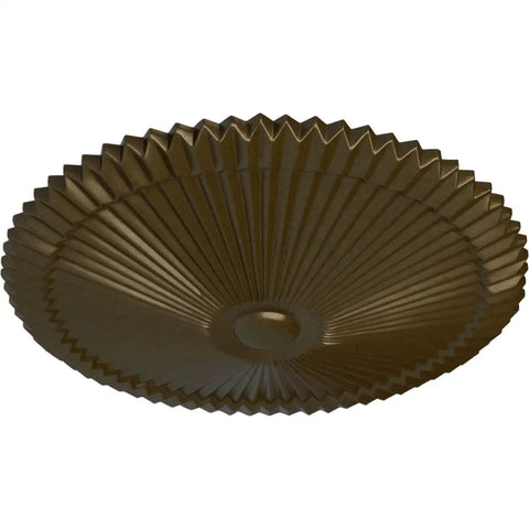 Shakur Brass Ceiling Medallion, 24 Inch Diameter, 3 Inch Projection, Fits Canopies Up To 5 Inches; Deep relief, hand painted detail