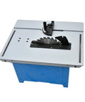 Heavy Duty Eight Inch Woodworking Table Saw With Multi Function Sliding Table And No Sweat Dust Collection For Rock Solid Precision Cuts 1800 Watt Motor top view of the table saw with blade and sliding table