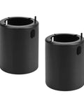 Trac-Lock Bushing Swivels Replacement for Springfield Two Seven Eighths Inch Pedestal Seats Keeps Your Boat Seat Locked In From Rotating Clamps Tight Two Pack Marine Hardware, black bushing swivels
