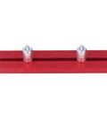Red aluminum Planing Stop Kit With Pew Dog Positioning Clamp For Workbench Table, 15.8mm size, front view