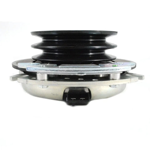 Side view of Mag Stop Electric Blade Clutch And Brake for Front Mount Lawn Mowers, beefed up replacement, 1.125 in plug OEM 388771