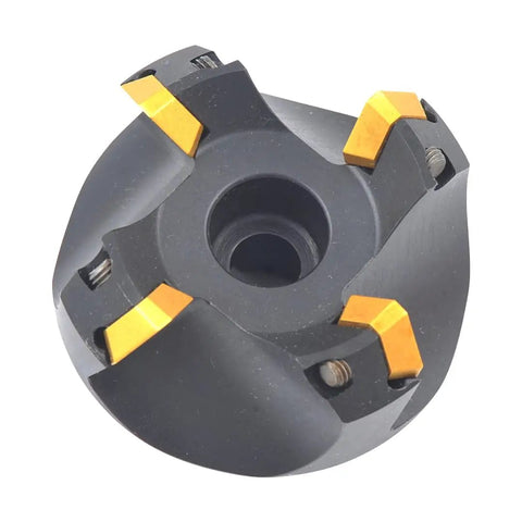 Badass Two Inch Face Mill Cutter With Three Quarter Inch Bore Mount And Razor Sharp Forty Five Degree Indexable Head Built For Lightning Fast Cnc Jobs And No Sweat Metal Removal