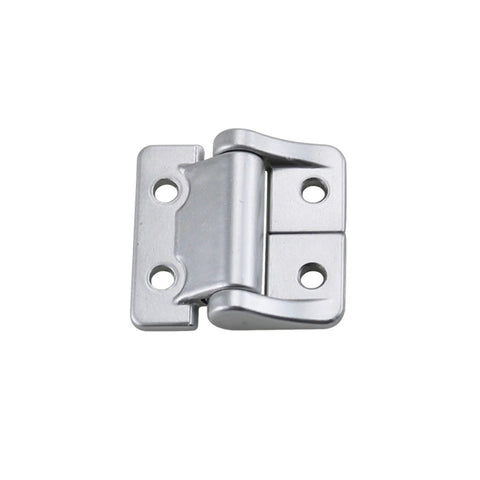 270 Degree Torque Hinge Friction Stay Hinge Zinc Alloy Black Constant Torque Hinge 2.3NM for cabinets and doors, front view on white