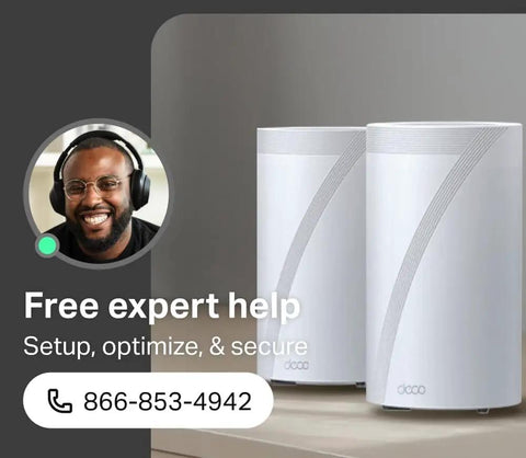Deco 7 Pro Tri Band WiFi 7 Mesh System For Whole Home Coverage With Expert Support Contact Number
