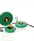 Heavy Duty Measuring Wheel With Rock Solid Steel Tape Roll, Job Site Ready Survey Tool, built for quick outdoor measurements.