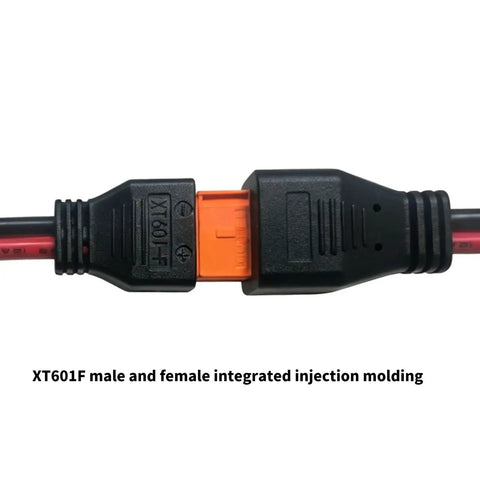 Top Shelf XT60i Extension Cable Male To Female 12 Awg 16 Foot Power Wire With Reinforced Connectors showcasing XT601F connectors.
