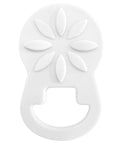 Secure Eyeglass Holder Clip For Clothes That Keeps Your Glasses From Dropping Or Getting Misplaced Or Scratched In The Office, Classroom, Or Outdoors, A Practical Glasses Accessory For Busy Pros, shown front view white silicone clip.