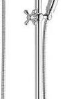 Three Spray H2Okinetic Slide Bar Handheld Shower With Hose In Chrome Finish Delivers Three Times Coverage With PowerDrench Spray