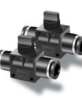 Push To Connect Air Control Ball Valve For 6mm Tube OD Pneumatic Flow Control Fitting Hand Valve Union Adapter Air Line Fitting Pack Of 2 0 To 145 Psi Plastic Construction Operating 0 To 60 C