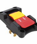 Sweet Upgrade 16A Dual Voltage Emergency Stop Paddle Switch For Table Saw Drill Press Plug And Play Setup With No Hassle Operation And Smooth Shop Safety For Woodworking Gear, showcasing red and yellow paddle.