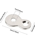 Heavy Duty Figure Eight Table Connectors, iron clip measuring 33mm x 1.30in for wood furniture assembly.