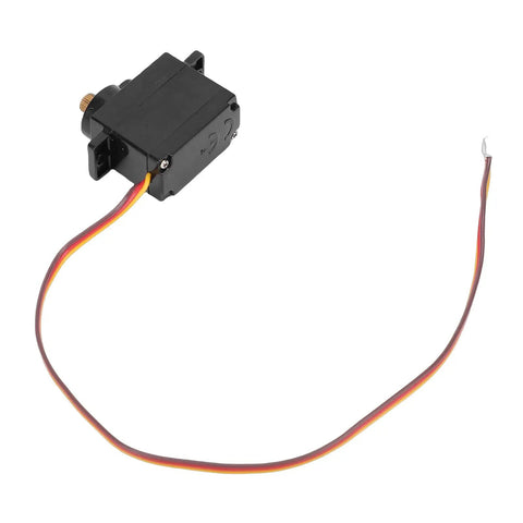 Heavy Duty Metal Gear Rc Motor Servo For Wltoys 244016 3365 Models, black casing with cable for quick installation.