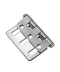 Stainless Steel Asymmetric Waist Hole Linkage Door Hinge For Industrial Equipment Cabinets And Heavy Duty Gates Built Like A Tank With Rock Solid Durability And Smooth Heavy Swinging Includes One Piece, side view of hinge.