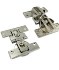 Two Piece 180 Degree Folding Hidden Door Hinge For Cabinets And Cabinet Linkage Durable Zinc Alloy Construction With Nickel Plating