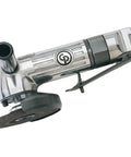 Heavy Duty Right Angle Air Die Grinder Rated At 0.7 Horsepower And 13000 Rpm with a 4 inch spindle and swivel guard for precision grinding.