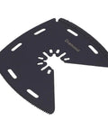 Versatile 3 In 1 Oscillating Tool Blade For Sawing, Scraping And Grinding In High Carbon Steel With Heat Treated Design shown up close