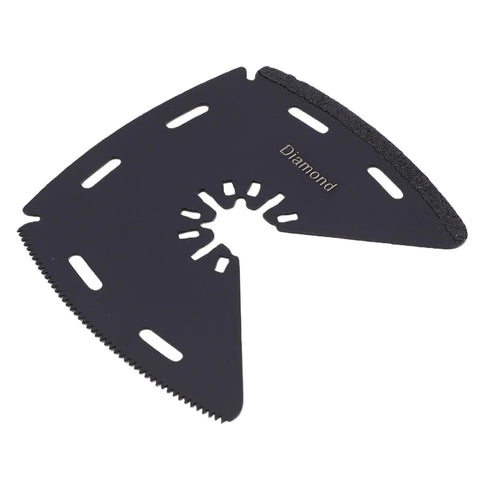 Versatile 3 In 1 Oscillating Tool Blade For Sawing, Scraping And Grinding In High Carbon Steel With Heat Treated Design shown up close