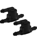 Black plastic Two Pack Wiper Washer Check Valve Kit for Windshield Spray System Car Wiper Jet Kit Compatible with Toyota Scion Lexus.