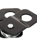 8000 Lbs Heavy Duty Snatch Block Pulley For Winch Recovery Vehicle Towing, black steel pulley with groove for cable use.