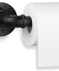 Industrial Pipe Toilet Paper Holder In Matte Black Built To Last Boss Style DIY Vintage Rustic Iron Wall Mount Roll Tissue Holder Towel Rack