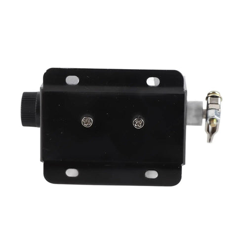 5 Digit Mechanical Tally Counter Workhorse with Resettable Dial and Rotating Zero, rugged plastic body, side view.