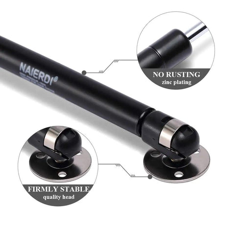Built Tough Gas Springs And Smooth Close Hinges For Overhead Cabinets And Toy Chests, 22 Pound Lift Struts with rust resistant finish