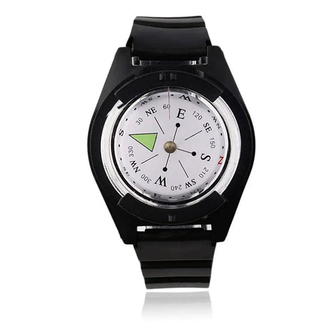 Wrist Compass For Outdoor Adventure And Survival Gear Lightweight Wearable Navigation With Dual Display Top View Waterproof