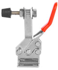 Beefy Rock Solid Heavy Duty Horizontal Toggle Clamp With 280Kg Holding Power, SUS304 stainless steel, rubber coated bar visible
