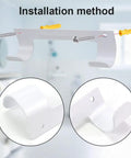 Heavy Duty Wall Mount Ironing Board Hanger And Organizer For Laundry Rooms White Durable Steel Anti Rust Finish Easy Install