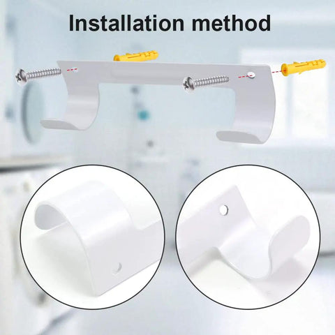 Heavy Duty Wall Mount Ironing Board Hanger And Organizer For Laundry Rooms White Durable Steel Anti Rust Finish Easy Install