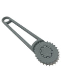 Hella Durable Handheld Center Punch Tool With Comfortable Grip For Making Precise Small Hole Punches In Thick Cardstock And Paper Boxes No Sweat Crafting Essentials, gray ABS material, ergonomic design.