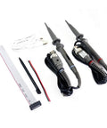 Accessories for Dual Channel Handheld Digital Oscilloscope Kit with probes, USB cable, and connectors on white background