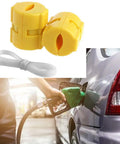 Magnetic Fuel Saver Kit For Cars, Four Piece XP-2 Universal Emission Vehicle Economizer Gas Device in yellow ABS.