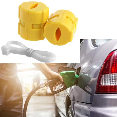 Magnetic Fuel Saver Kit For Cars, Four Piece XP-2 Universal Emission Vehicle Economizer Gas Device in yellow ABS.