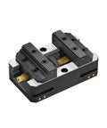 Heavy Duty Self Centering Vise For 125 mm Precision Machining And Pipe Clamping Rock Solid Five Axis Cnc Workbench Vice with straight jaws.