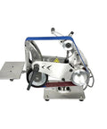Heavy Duty 915X50Mm Belt Grinder Machine Boasting A Beefy 750W Brushless Motor With Solid Stainless Steel Construction Switching Effortlessly Between Vertical And Horizontal Sanding, viewed from the side showing motor and belt.