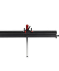 Professional 0 To 60 Degree Angle Miter Gauge With Extended Table Fence For Router Benches, features steel aluminum chassis.